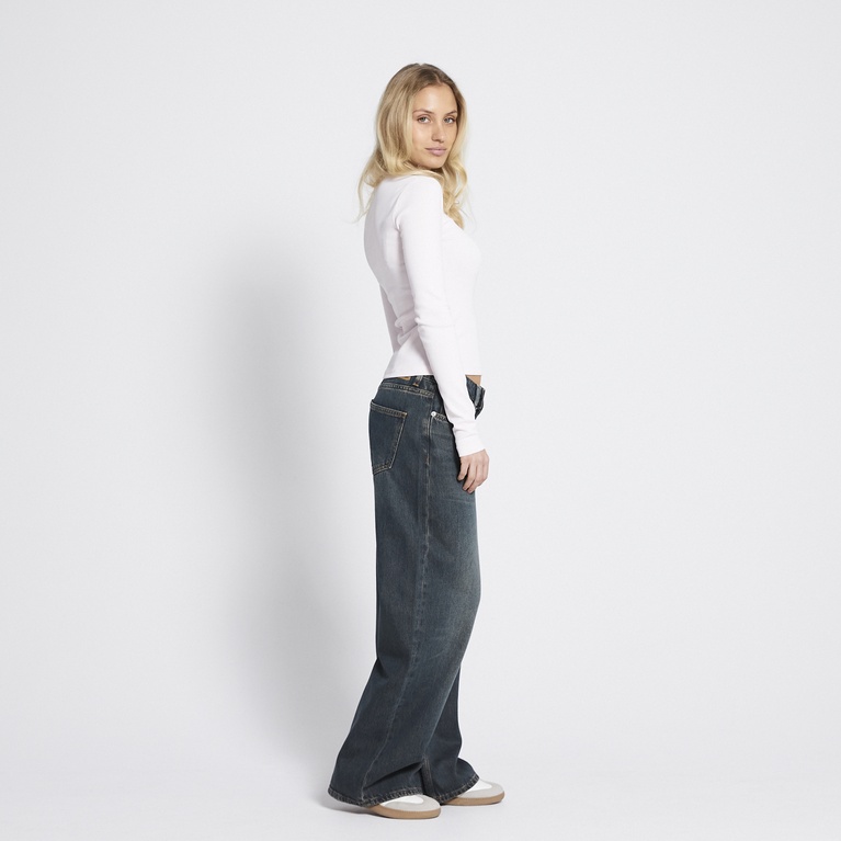 Ribbed long-sleeve-top "Leni"